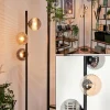 Lampadaire - Verre 12 cm Remaisnil Noir, 3 lumières