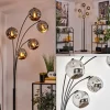 Lampadaire - Verre 15 cm Ripoll Chrome, 5 lumières