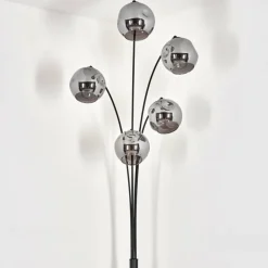 Lampadaire - Verre 15 cm Ripoll Fumé, 5 lumières