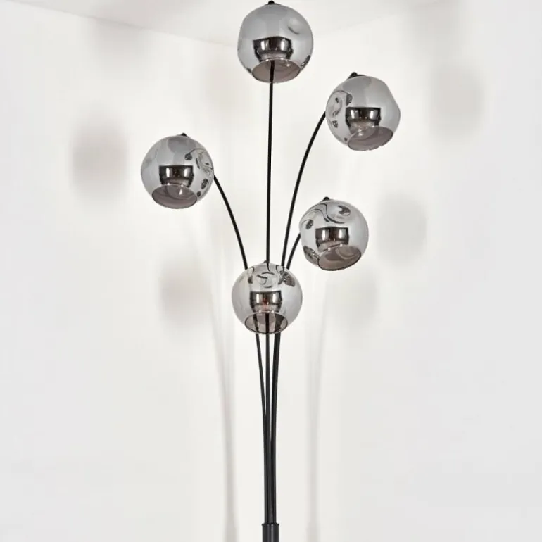 Lampadaire - Verre 15 cm Ripoll Fumé, 5 lumières
