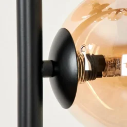 Lampadaire - Verre Remaisnil Noir, 6 lumières