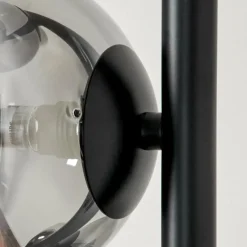 Lampadaire - Verre Remaisnil Noir, 6 lumières