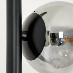 Lampadaire - Verre Remaisnil Noir, 6 lumières