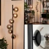 Lampadaire - Verre Remaisnil Noir, 6 lumières