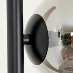 Lampadaire - Verre Remaisnil Noir, 6 lumières