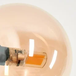 Lampadaire - Verre Remaisnil Noir, 5 lumières