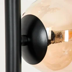 Lampadaire - Verre Remaisnil Noir, 5 lumières