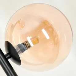 Lampadaire - Verre Remaisnil Noir, 3 lumières