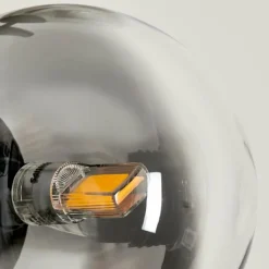 Lampadaire - Verre Remaisnil Clair, Fumé, 5 lumières