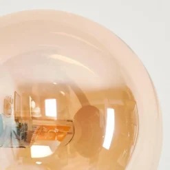 Lampadaire - Verre Remaisnil Ambre, 5 lumières