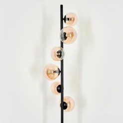 Lampadaire - Verre Remaisnil Ambre, 6 lumières