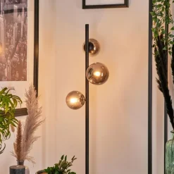 Lampadaire - Verre Remaisnil Fumé, 3 lumières