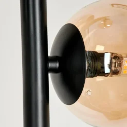 Lampadaire - Verre Remaisnil Ambre, 3 lumières