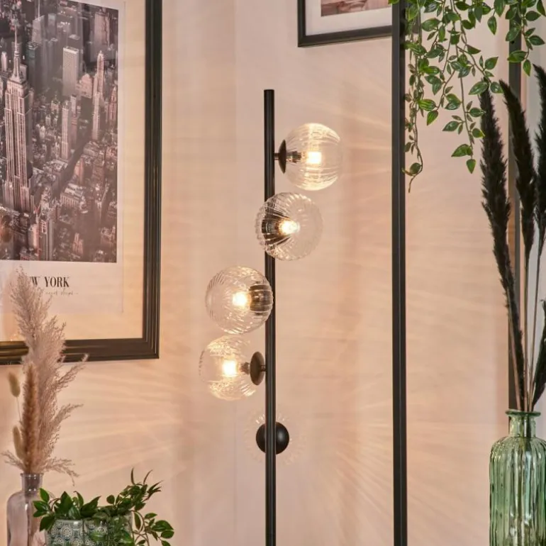 Lampadaire - Verre Remaisnil Clair, 5 lumières