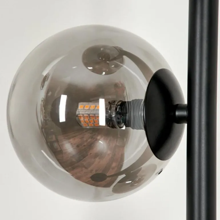 Lampadaire - Verre Remaisnil Fumé, 6 lumières