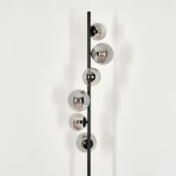 Lampadaire - Verre Remaisnil Fumé, 6 lumières