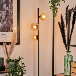 Lampadaire - Verre Remaisnil Ambre, 3 lumières