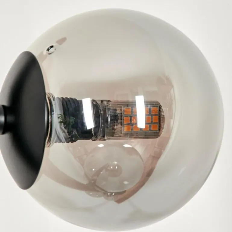 Lampadaire - Verre Remaisnil Fumé, 5 lumières