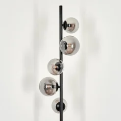 Lampadaire - Verre Remaisnil Fumé, 5 lumières