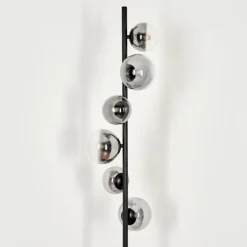 Lampadaire - Verre Remaisnil Clair, Fumé, 6 lumières