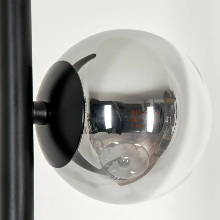 Lampadaire - Verre Remaisnil Clair, Fumé, 6 lumières