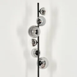 Lampadaire - Verre Remaisnil Clair, Fumé, 6 lumières