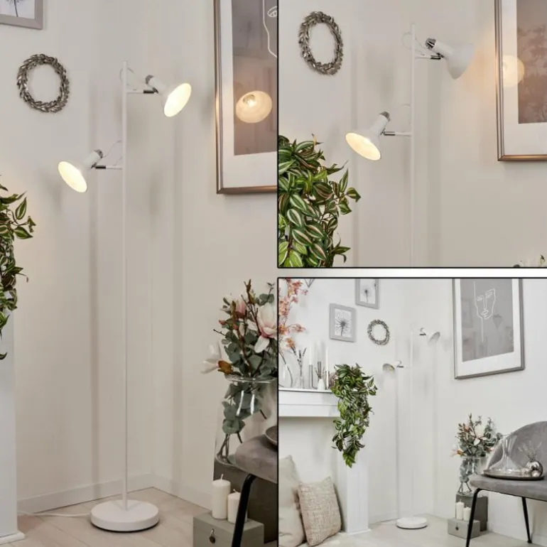 Lampadaire Vouzy Blanc, 2 lumières