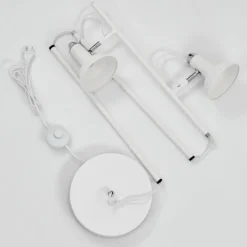 Lampadaire Vouzy Blanc, 2 lumières