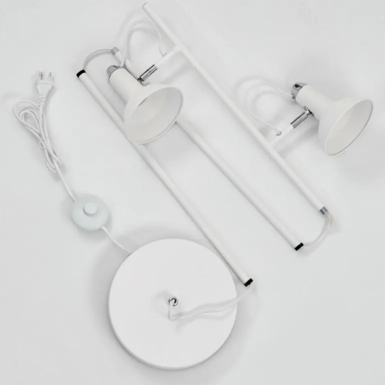 Lampadaire Vouzy Blanc, 2 lumières