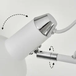 Lampadaire Vouzy Blanc, 2 lumières