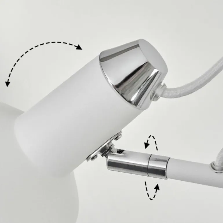 Lampadaire Vouzy Blanc, 2 lumières