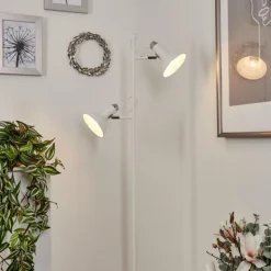 Lampadaire Vouzy Blanc, 2 lumières