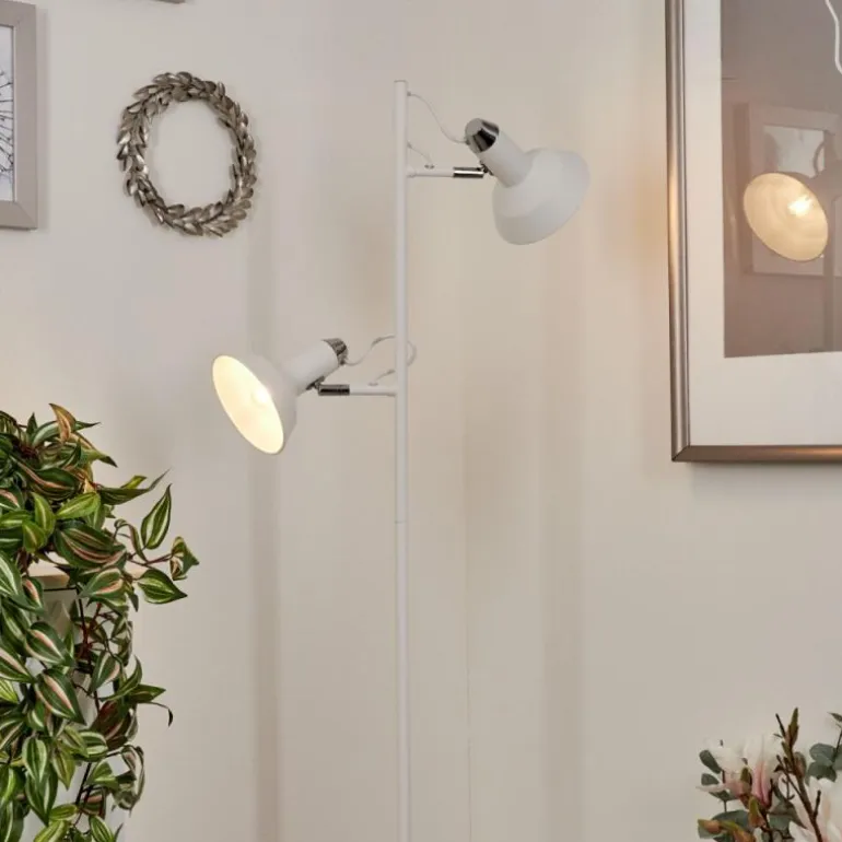 Lampadaire Vouzy Blanc, 2 lumières