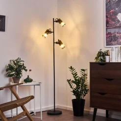 Lampadaire Agrons Noir, 3 lumières