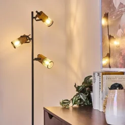 Lampadaire Agrons Noir, 3 lumières