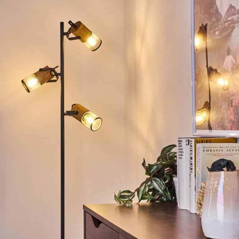 Lampadaire Agrons Noir, 3 lumières