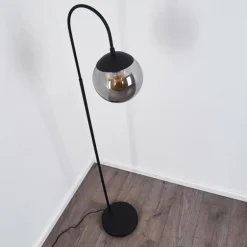 Lampadaire Agropoli Noir, 1 lumière