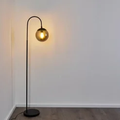 Lampadaire Agropoli Noir, 1 lumière