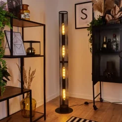 Lampadaire Akrema Noir, 1 lumière