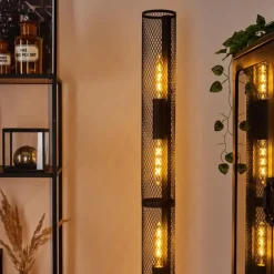 Lampadaire Akrema Noir, 1 lumière