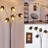 Lampadaire Alsen Noir, 5 lumières
