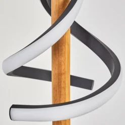 Lampadaire Alvarim LED Écru, Noir, 1 lumière