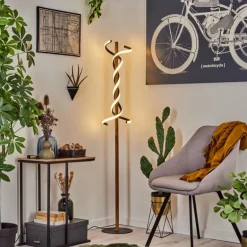 Lampadaire Alvarim LED Écru, Noir, 1 lumière