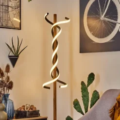 Lampadaire Alvarim LED Écru, Noir, 1 lumière
