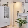 Lampadaire Anneau LED Argenté, 1 lumière