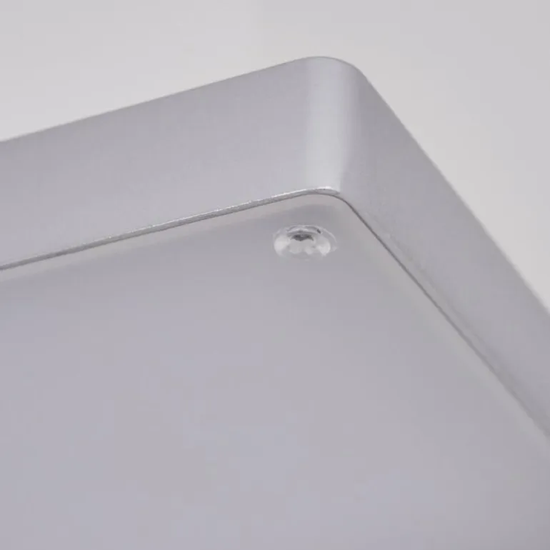 Lampadaire Anneau LED Argenté, 1 lumière
