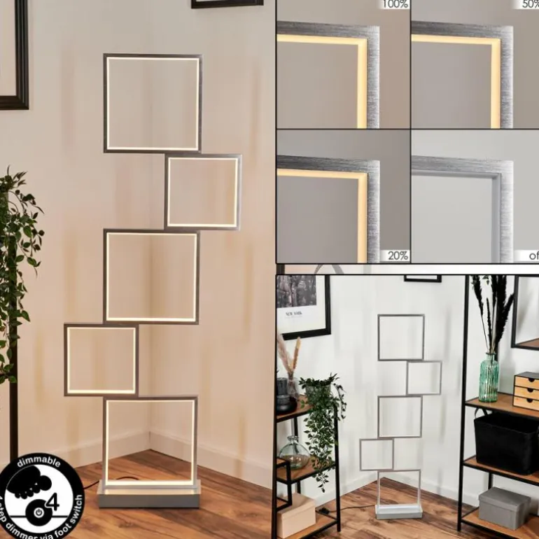 Lampadaire Bacolod LED Aluminium, 1 lumière