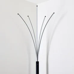 Lampadaire Bakersfield LED Noir, Blanc, 1 lumière