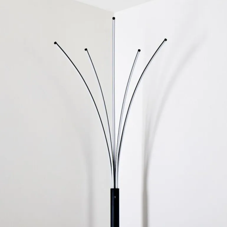 Lampadaire Bakersfield LED Noir, Blanc, 1 lumière