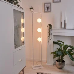 Lampadaire Beland Blanc, 3 lumières